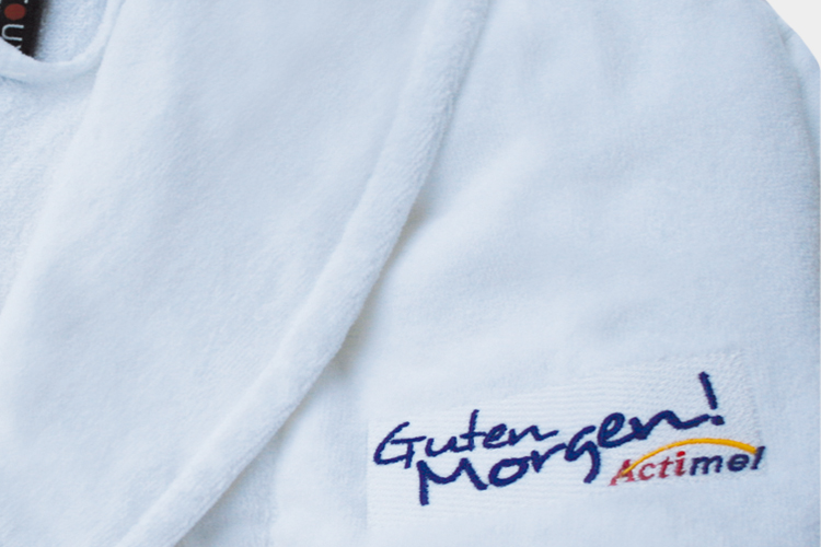 Bademäntel Besticken als Werbemittel bademäntel besticken